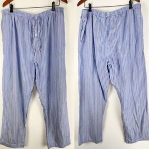 Polo Ralph Lauren Mens Cotton Pajama Pants Size 1XL Tall Blue White Striped